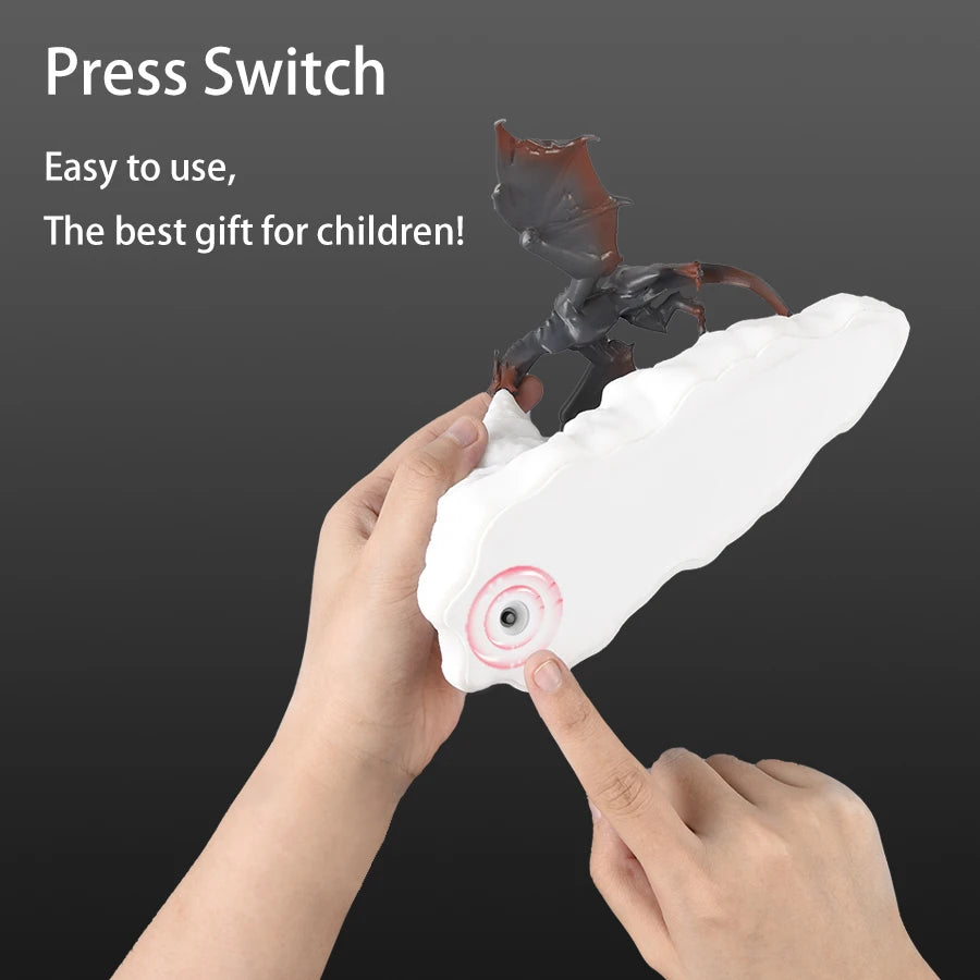 Lampe LED 3D Dragon de Feu et de Glace – Décoration de Chambre Mythique Rechargeable