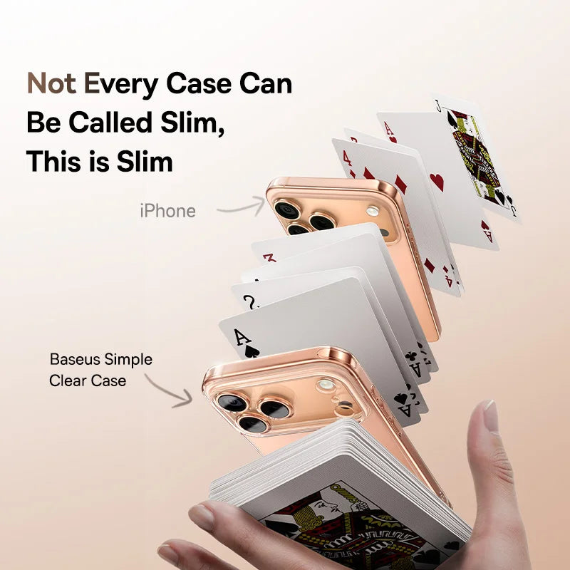 Baseus Clear Case For iPhone 17 Pro Max Soft TPU Case For iPhone 17 Air Anti-drop Ultra Thin Cover For iPhone 16 15 Pro Max Case