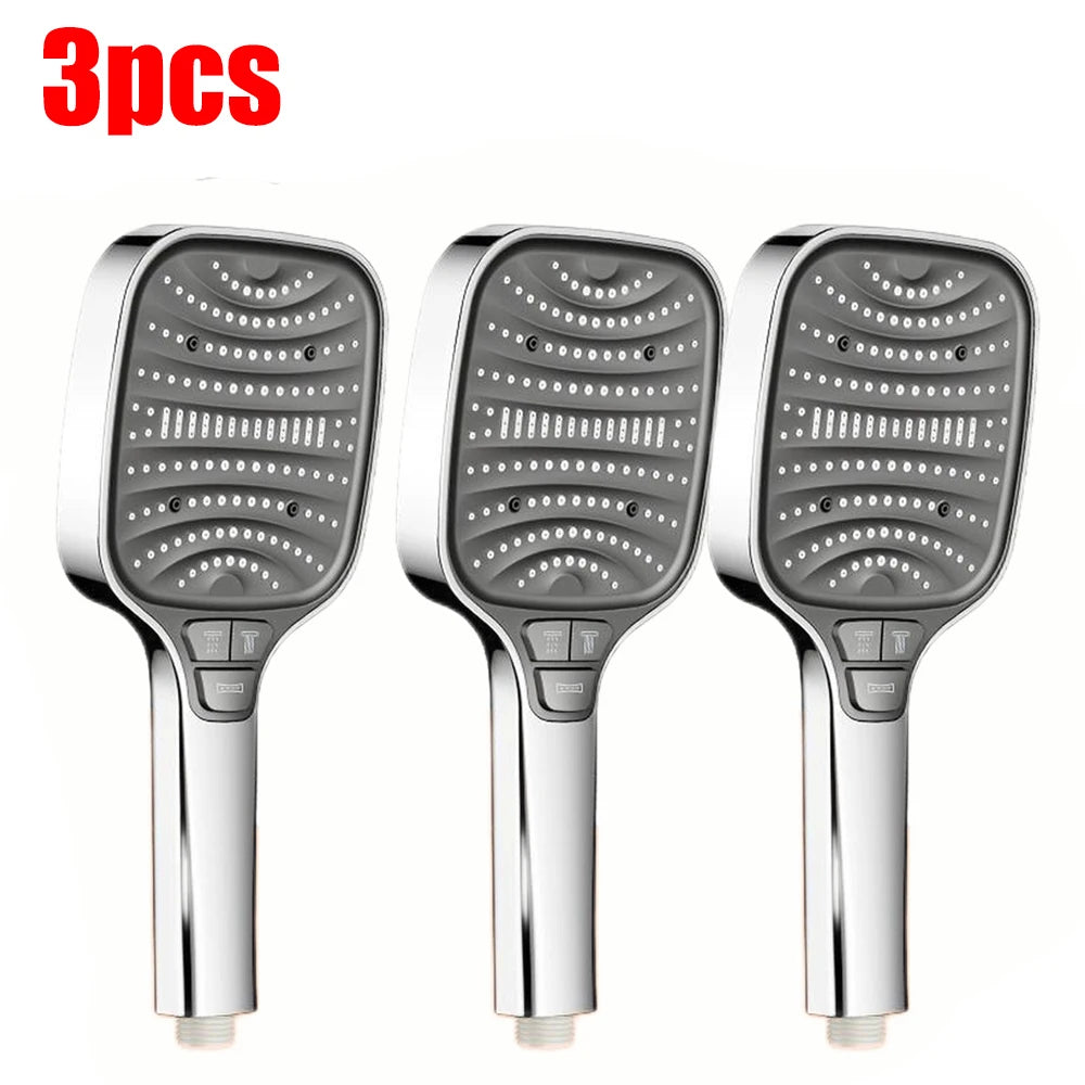 High-Pressure 8-Mode Shower Head – 12cm Water-Saving Filter Design