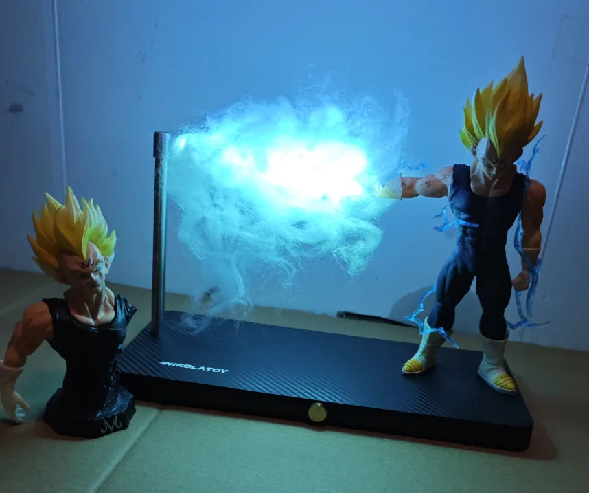 Vegeta Anime Magnetic LED Night Light – Half-Body Statue Collectible for DBZ Fans