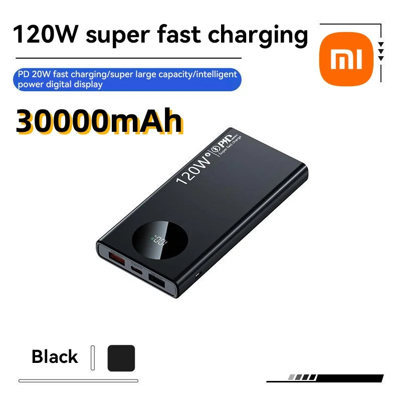 Batterie externe haute capacité Xiaomi 120 W 50 000 mAh – Charge ultra-rapide pour tous les appareils