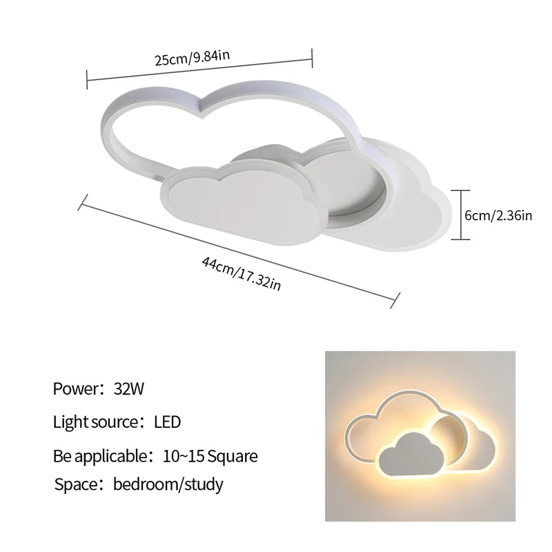 Cloud Haven LED Ceiling Light – Soft Dimmable Ambient Glow for a Calm & Elegant Living Room