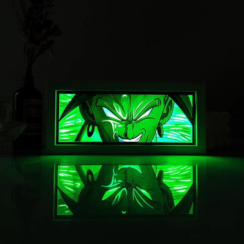 Veilleuse LED 3D Goku & Vegeta – Dragon Ball Z rechargeable par USB