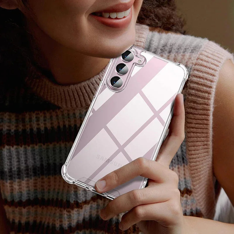 HybridShield Clear Shockproof Case – Ultra Protective Cover for Samsung Galaxy & A Series