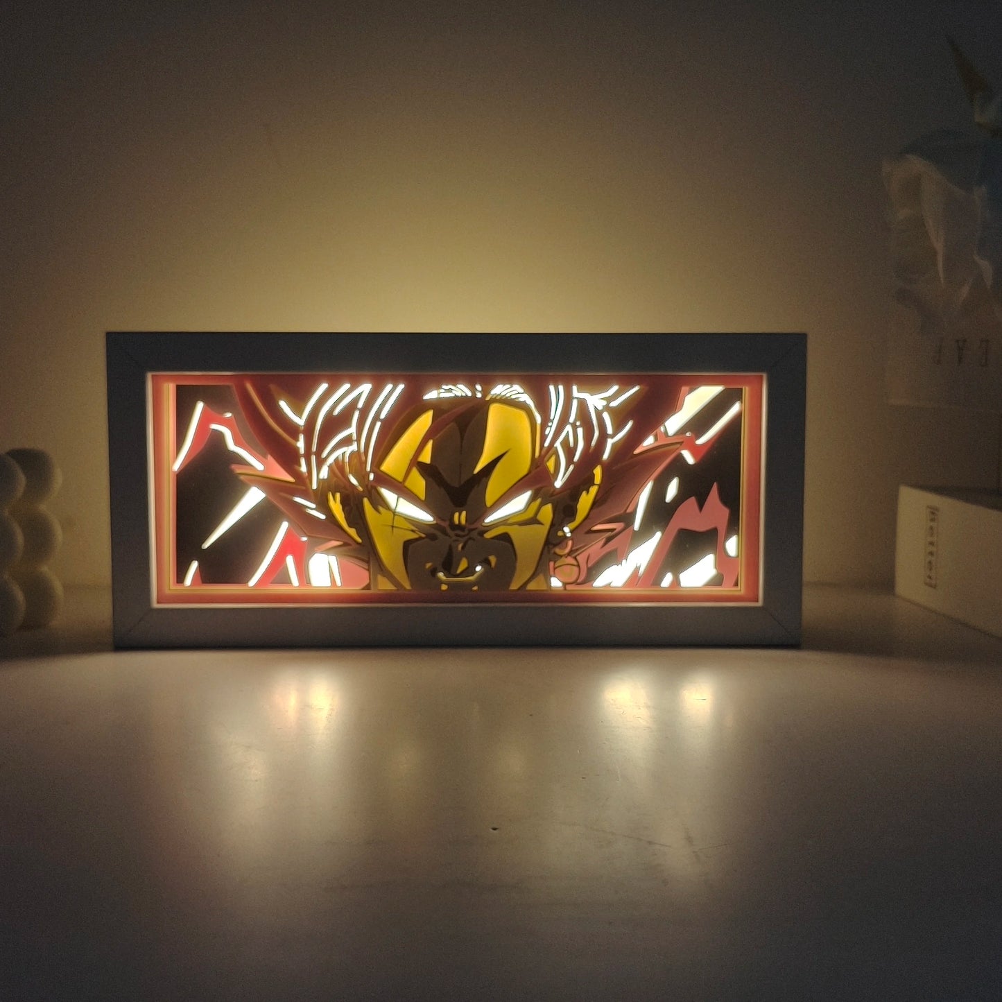 Veilleuse LED 3D Goku & Vegeta – Dragon Ball Z rechargeable par USB