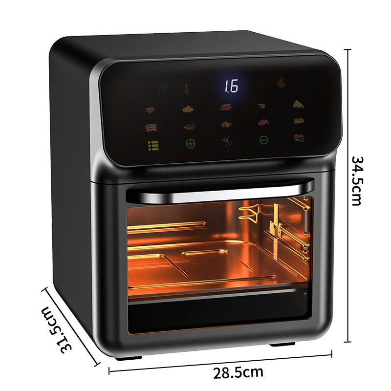 AirBake 10L Oil-Free Air Fryer – 360° Convection Oven for Healthy Family Meals