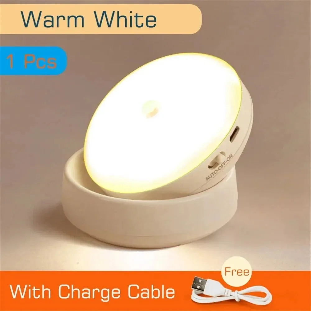 Veilleuse LED à détecteur de mouvement et chargement USB – Induction intelligente