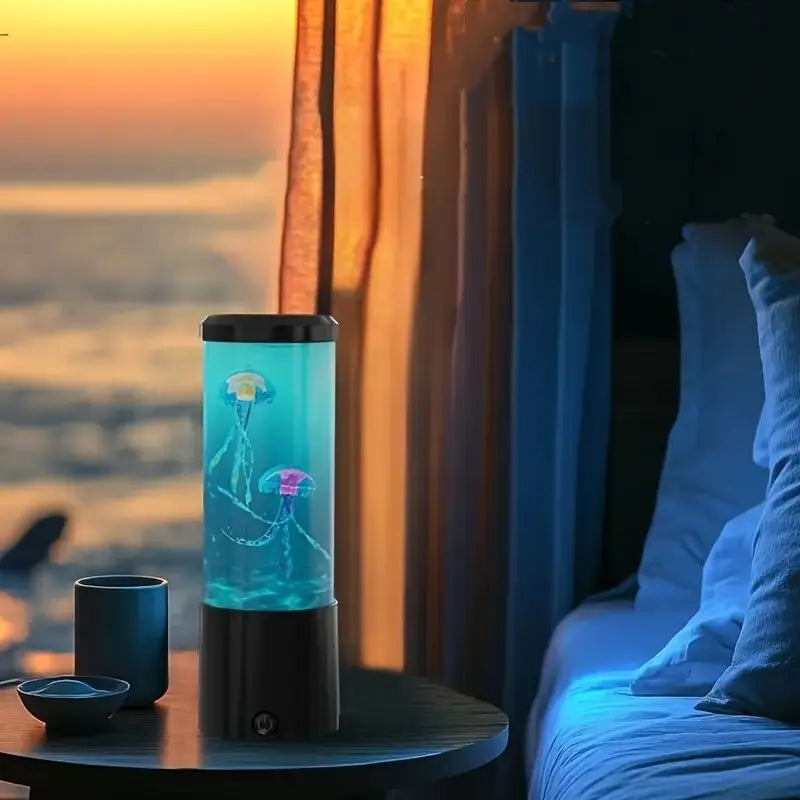 LED Jellyfish Lava Lamp – 7-Colour Ocean Aquarium Mood Light