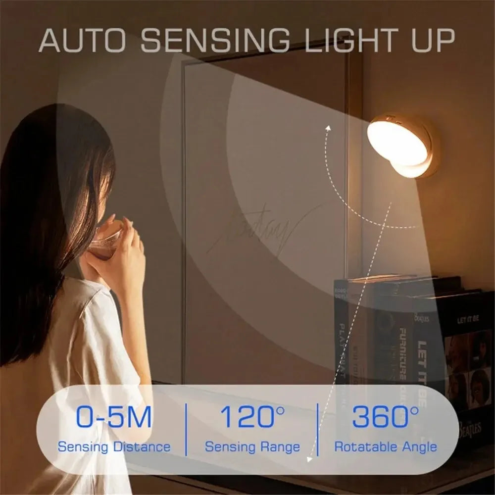 Veilleuse LED à détecteur de mouvement et chargement USB – Induction intelligente