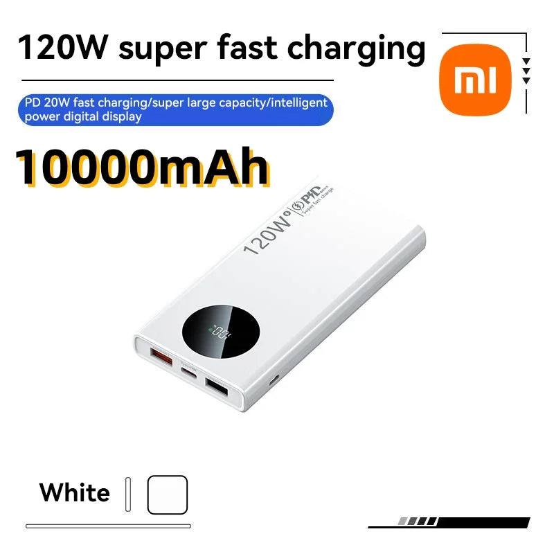 Batterie externe haute capacité Xiaomi 120 W 50 000 mAh – Charge ultra-rapide pour tous les appareils