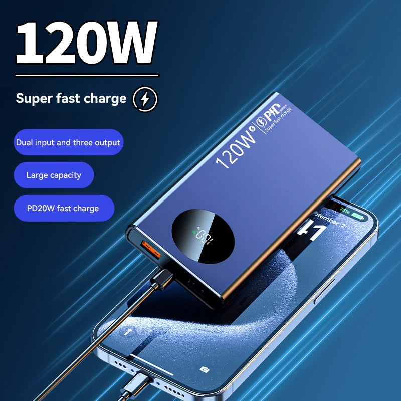Batterie externe haute capacité Xiaomi 120 W 50 000 mAh – Charge ultra-rapide pour tous les appareils