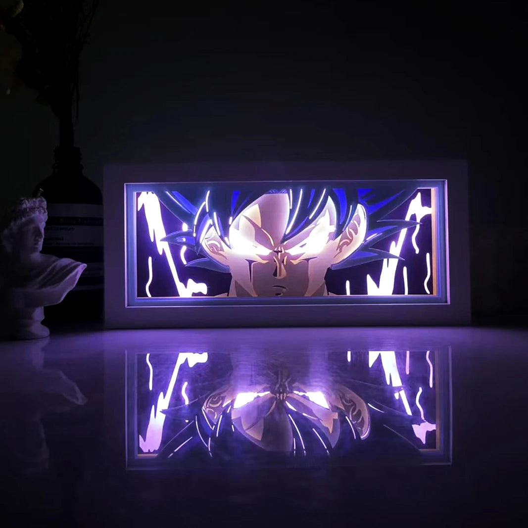Veilleuse LED 3D Goku & Vegeta – Dragon Ball Z rechargeable par USB