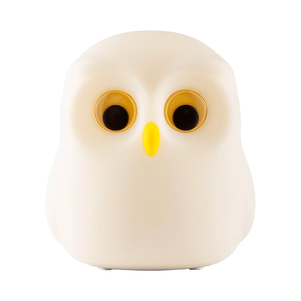 kids night light, owl night lamp, children bedroom lamp, cute night light