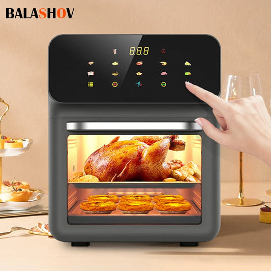 AirBake 10L Oil-Free Air Fryer – 360° Convection Oven for Healthy Family Meals