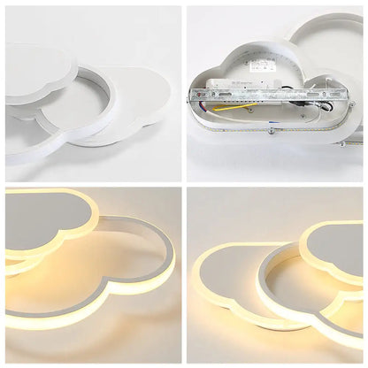 Cloud Haven LED Ceiling Light – Soft Dimmable Ambient Glow for a Calm & Elegant Living Room