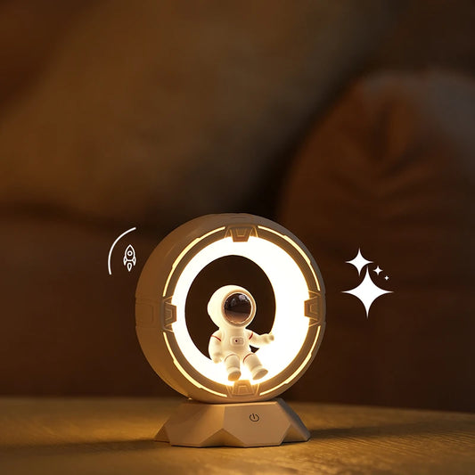 Creative Astronaut LED Table Lamp – Rechargeable Touch Dimmable Night Light for Children