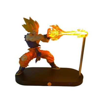 Dragon Ball Z Super Saiyan Goku Kamehameha LED Night Light – Floating Anime Figure Gift