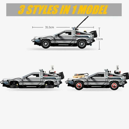 DeLorean DMC-12 Time Machine Brick Model – Back to the Future Collectible Build