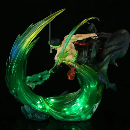 One Piece Zoro 24cm Glow Figure – Premium Anime PVC Statue Toy Gift for Fans