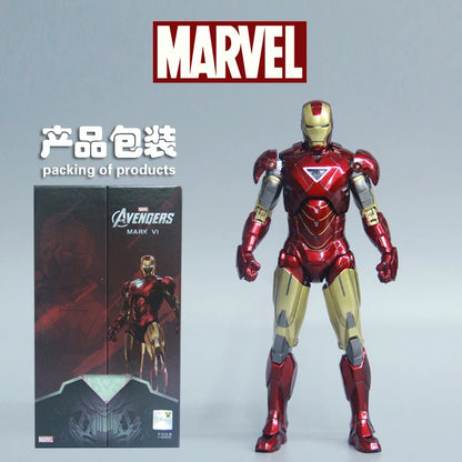 ZD Toys Serie Iron Man Articulado MK1 MK2 MK3 MK4 MK5 MK6 MK7 MK42 MK43 MK50 Figura de Acción de Película 7 Pulgadas Muñecos Mark