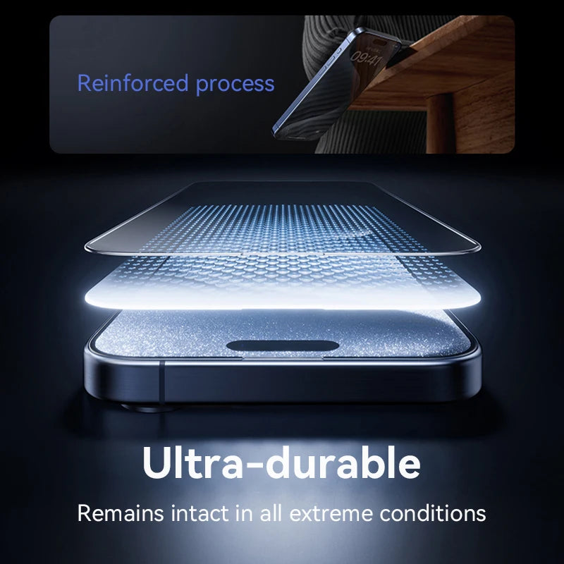 FortiView Ultra Full-Screen Protective Glass for iPhone 12–16 Series