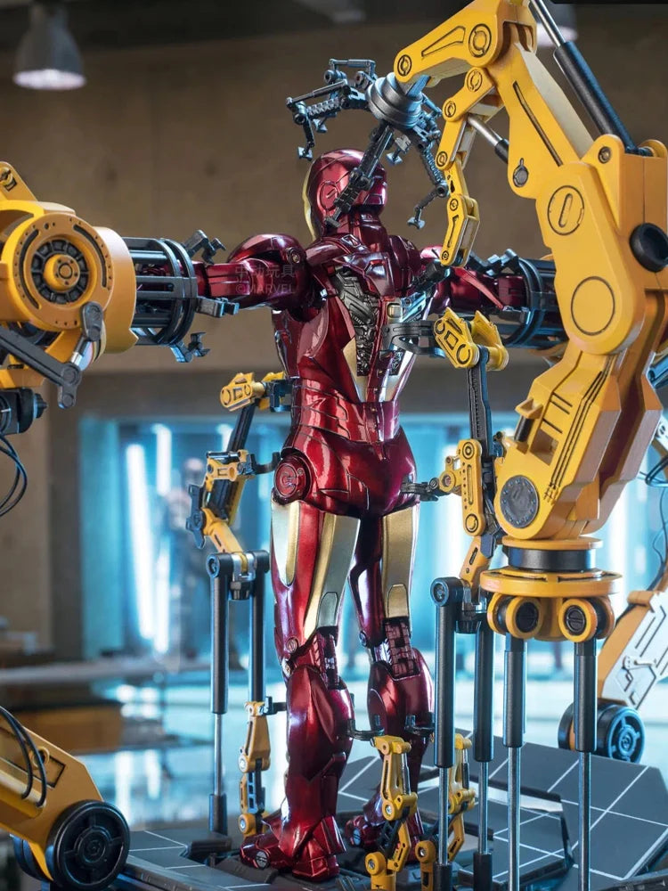Marvel Iron Man MK4/MK6 Suit-Up Gantry LED Model
