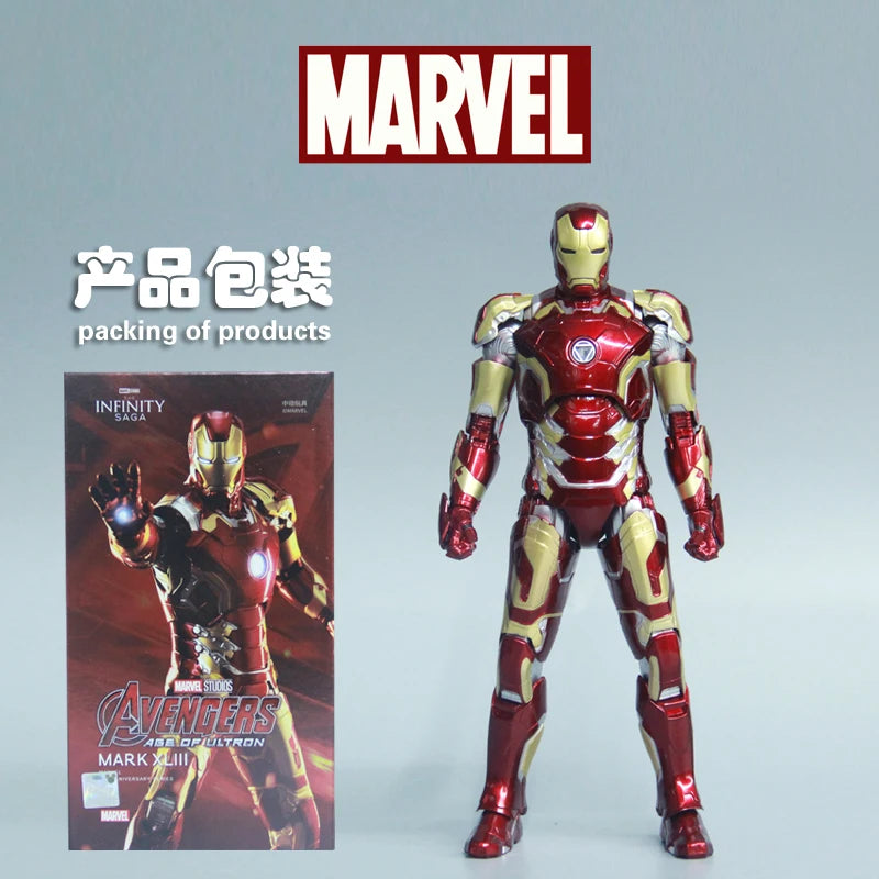ZD Toys Serie Iron Man Articulado MK1 MK2 MK3 MK4 MK5 MK6 MK7 MK42 MK43 MK50 Figura de Acción de Película 7 Pulgadas Muñecos Mark
