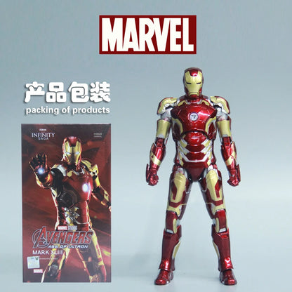 ZD Toys Serie Iron Man Articulado MK1 MK2 MK3 MK4 MK5 MK6 MK7 MK42 MK43 MK50 Figura de Acción de Película 7 Pulgadas Muñecos Mark