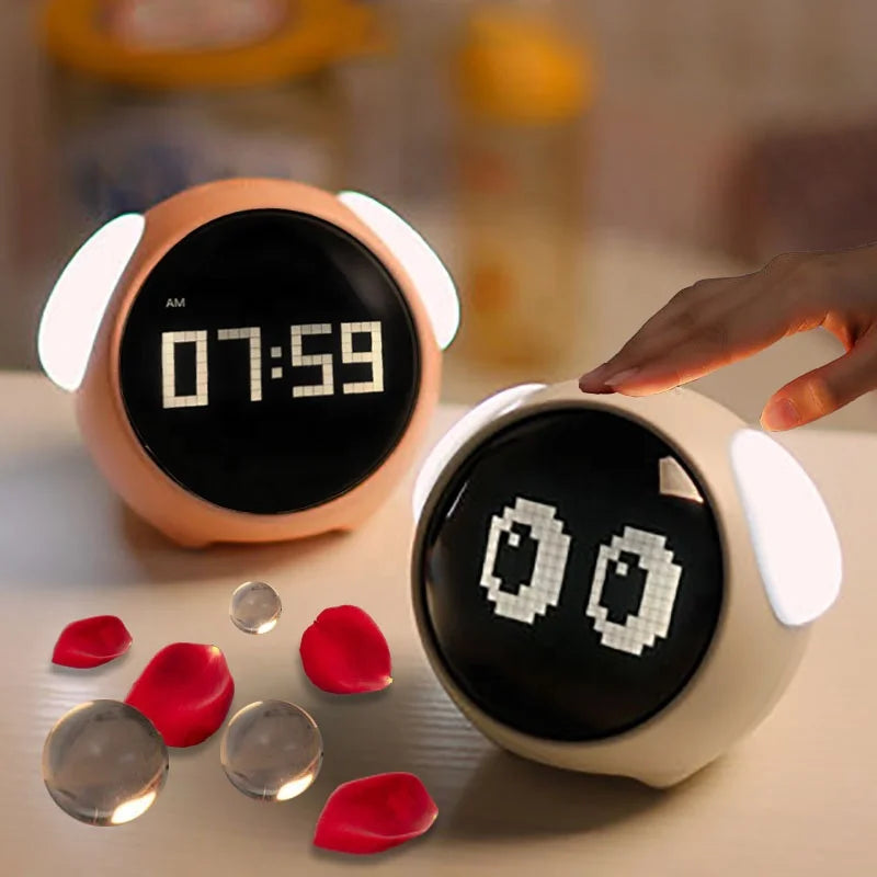 cartoon alarm clock for kids, children’s digital alarm clock, bedside alarm clock kids