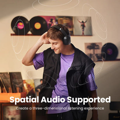 AeroSound Elite ANC Headphones – Spatial Audio, Hi-Res Wireless & 75H Battery