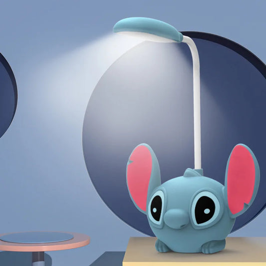 Lampe de bureau LED Disney Stitch – Lampe USB pliable et taille-crayon