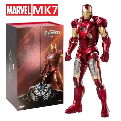 ZD Toys Serie Iron Man Articulado MK1 MK2 MK3 MK4 MK5 MK6 MK7 MK42 MK43 MK50 Figura de Acción de Película 7 Pulgadas Muñecos Mark