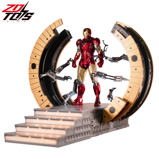 Tony Stark Suit-Up Gantry 1/10 Figure – LED MK4/MK6 Armour Marvel Collectible Display