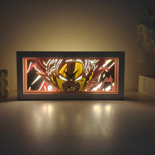 Veilleuse LED 3D Goku &amp; Vegeta – Dragon Ball Z rechargeable par USB