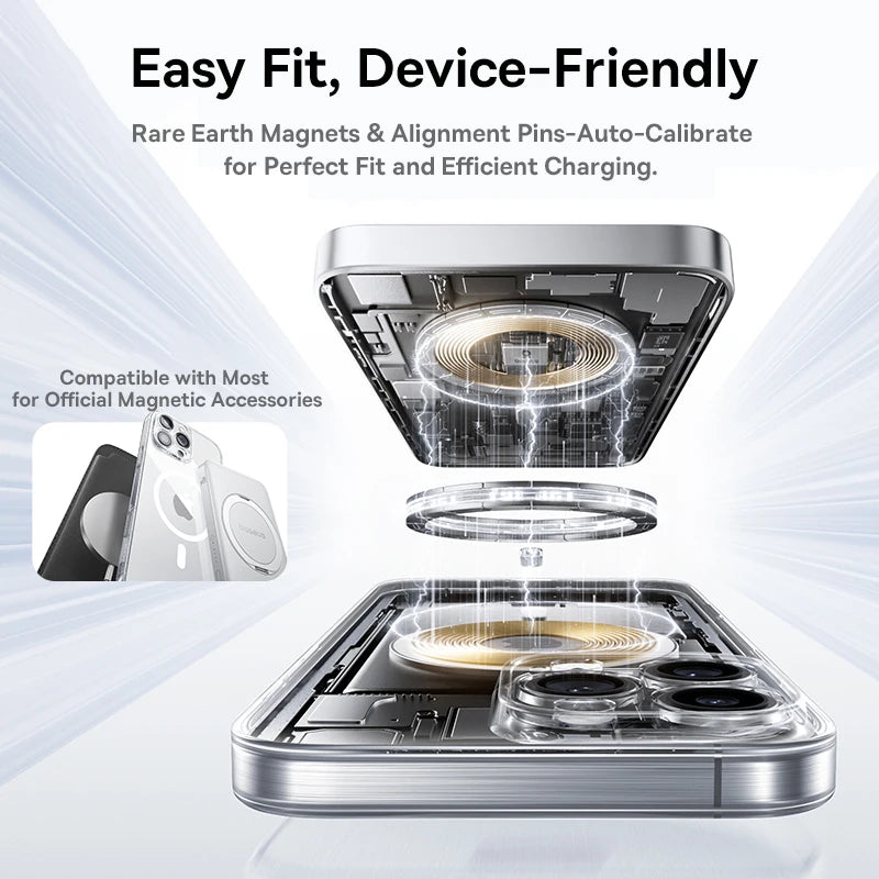 Magnetic MagSafe Case for iPhone 11–17 Pro Max – Slim PC Protection with Wireless Charging Support