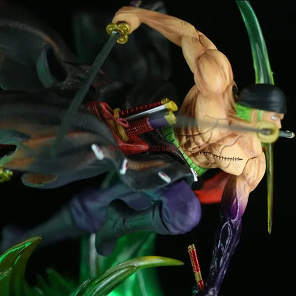 One Piece Zoro 24cm Glow Figure – Premium Anime PVC Statue Toy Gift for Fans