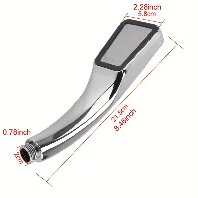 Cabezal de ducha cuadrado EcoRain: 300 microchorros de alta presión, diseño que ahorra agua 