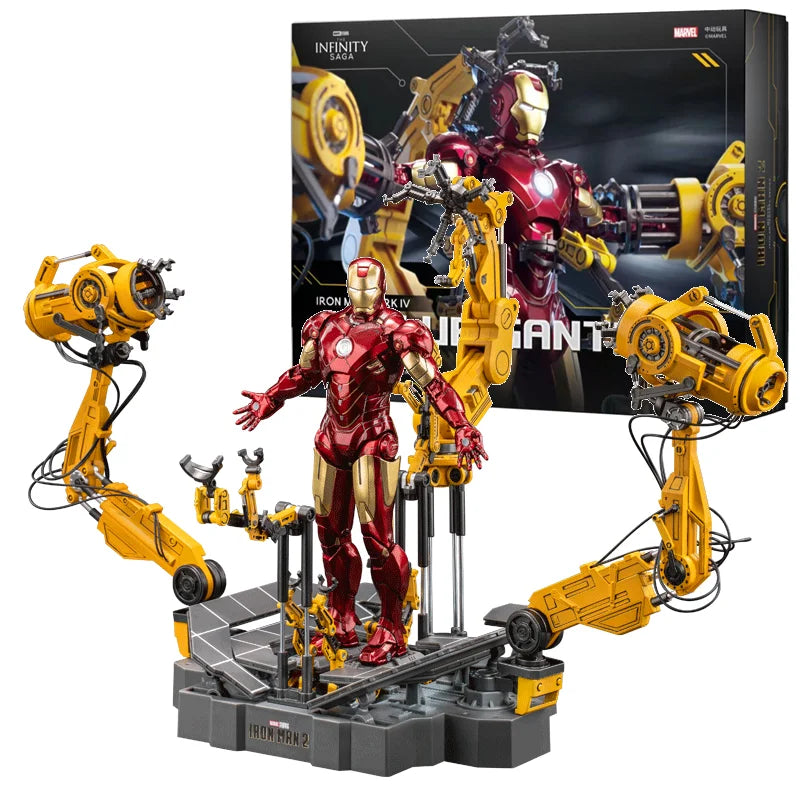 Marvel Iron Man MK4/MK6 Suit-Up Gantry LED Model