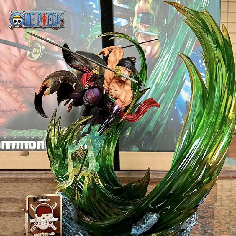 One Piece Zoro 24cm Glow Figure – Premium Anime PVC Statue Toy Gift for Fans