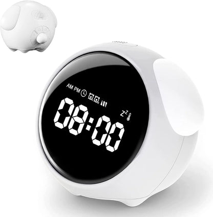 cartoon alarm clock for kids, children’s digital alarm clock, bedside alarm clock kids