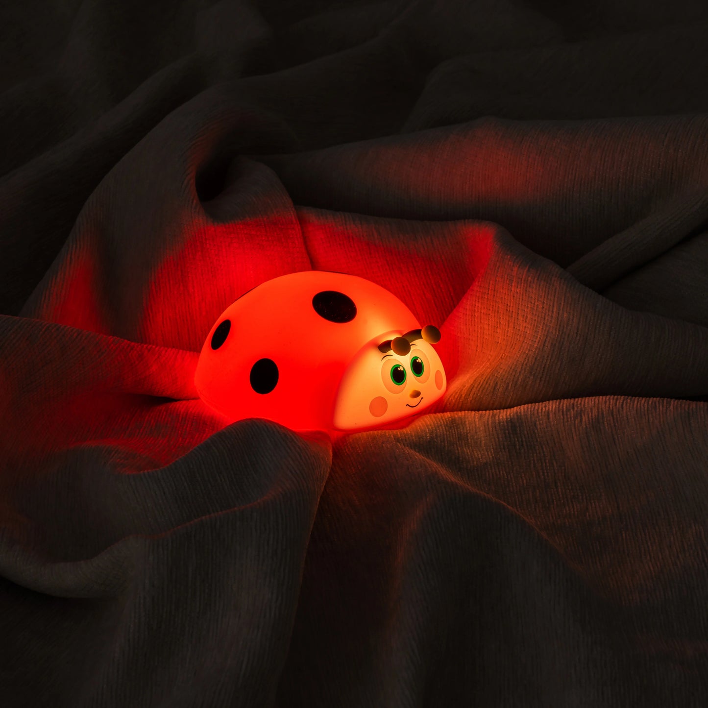 Cute Ladybird Silicone Night Light – USB Rechargeable Touch Lamp for Kids