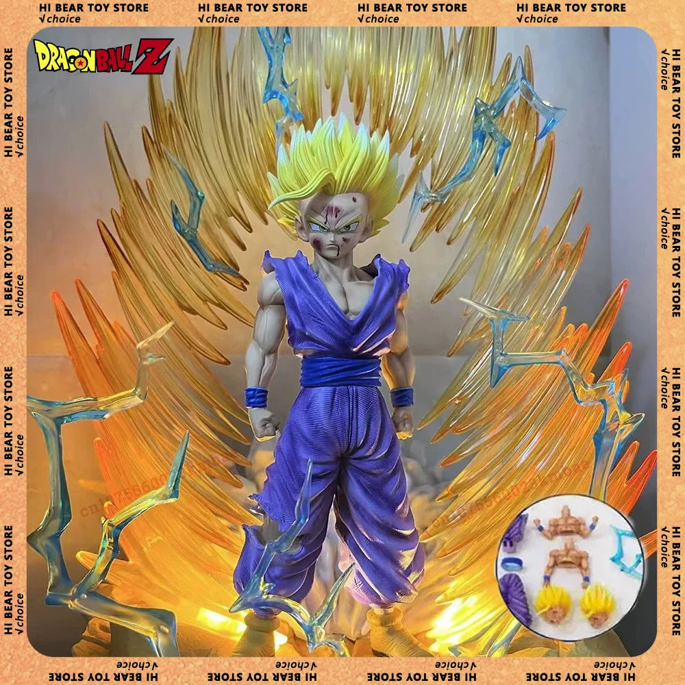 Super Saiyan 2 Gohan Luminous Statue – Replaceable Parts Anime Collectible Gift for Fans