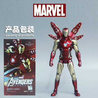 ZD Toys Serie Iron Man Articulado MK1 MK2 MK3 MK4 MK5 MK6 MK7 MK42 MK43 MK50 Figura de Acción de Película 7 Pulgadas Muñecos Mark