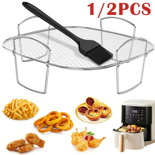 Air Fryer Roasting Rack – Multi-Function Dehydrator & Steamer Accessory
