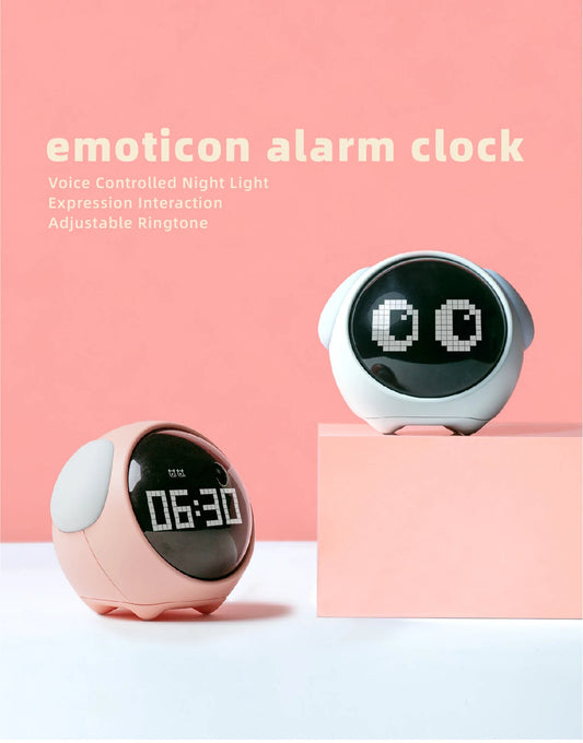 EmotiTime Kids Alarm Clock – Digital Display with Soft Night Light