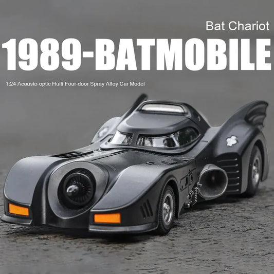 Batman 1989 Batmobile 1:24 Scale Die-Cast Car – Iconic Black Collectors Model