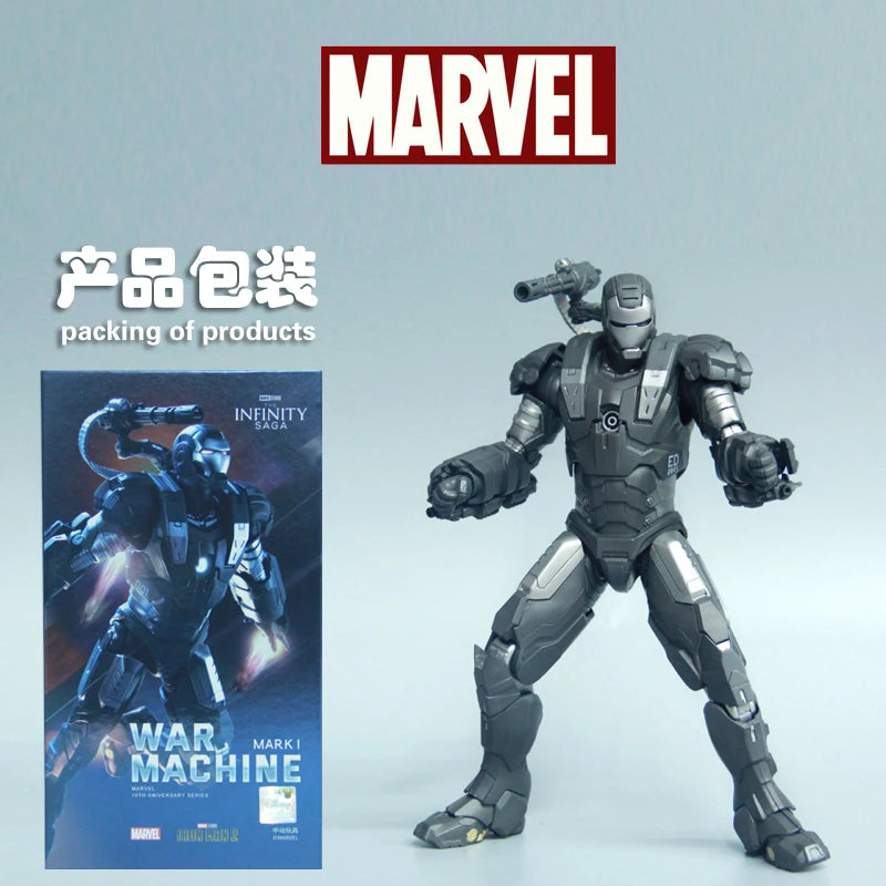 ZD Toys Serie Iron Man Articulado MK1 MK2 MK3 MK4 MK5 MK6 MK7 MK42 MK43 MK50 Figura de Acción de Película 7 Pulgadas Muñecos Mark