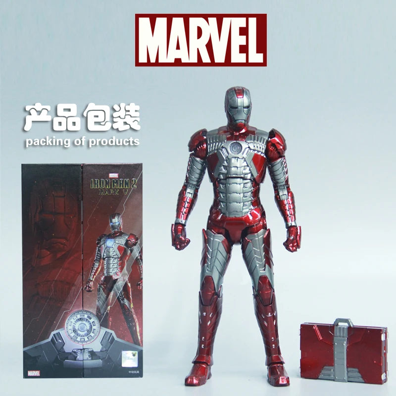 ZD Toys Serie Iron Man Articulado MK1 MK2 MK3 MK4 MK5 MK6 MK7 MK42 MK43 MK50 Figura de Acción de Película 7 Pulgadas Muñecos Mark