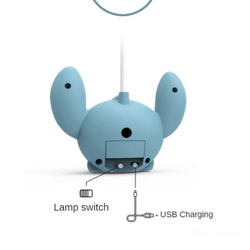 Lampe de bureau LED Disney Stitch – Lampe USB pliable et taille-crayon