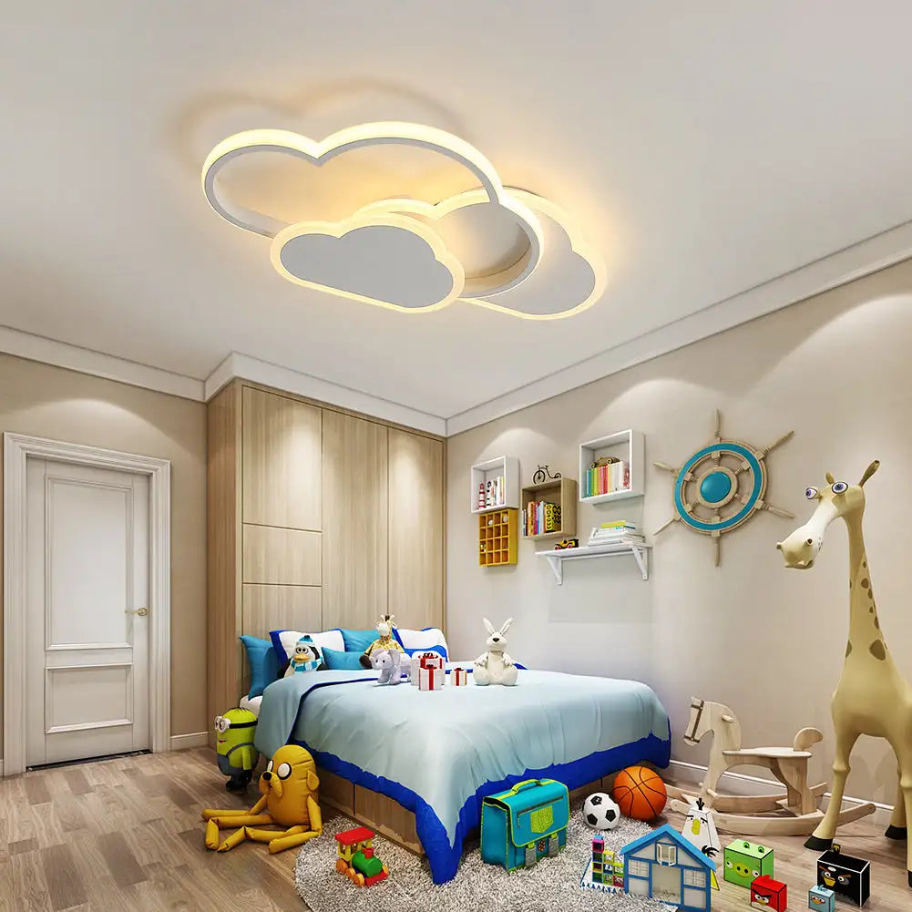 Cloud Haven LED Ceiling Light – Soft Dimmable Ambient Glow for a Calm & Elegant Living Room